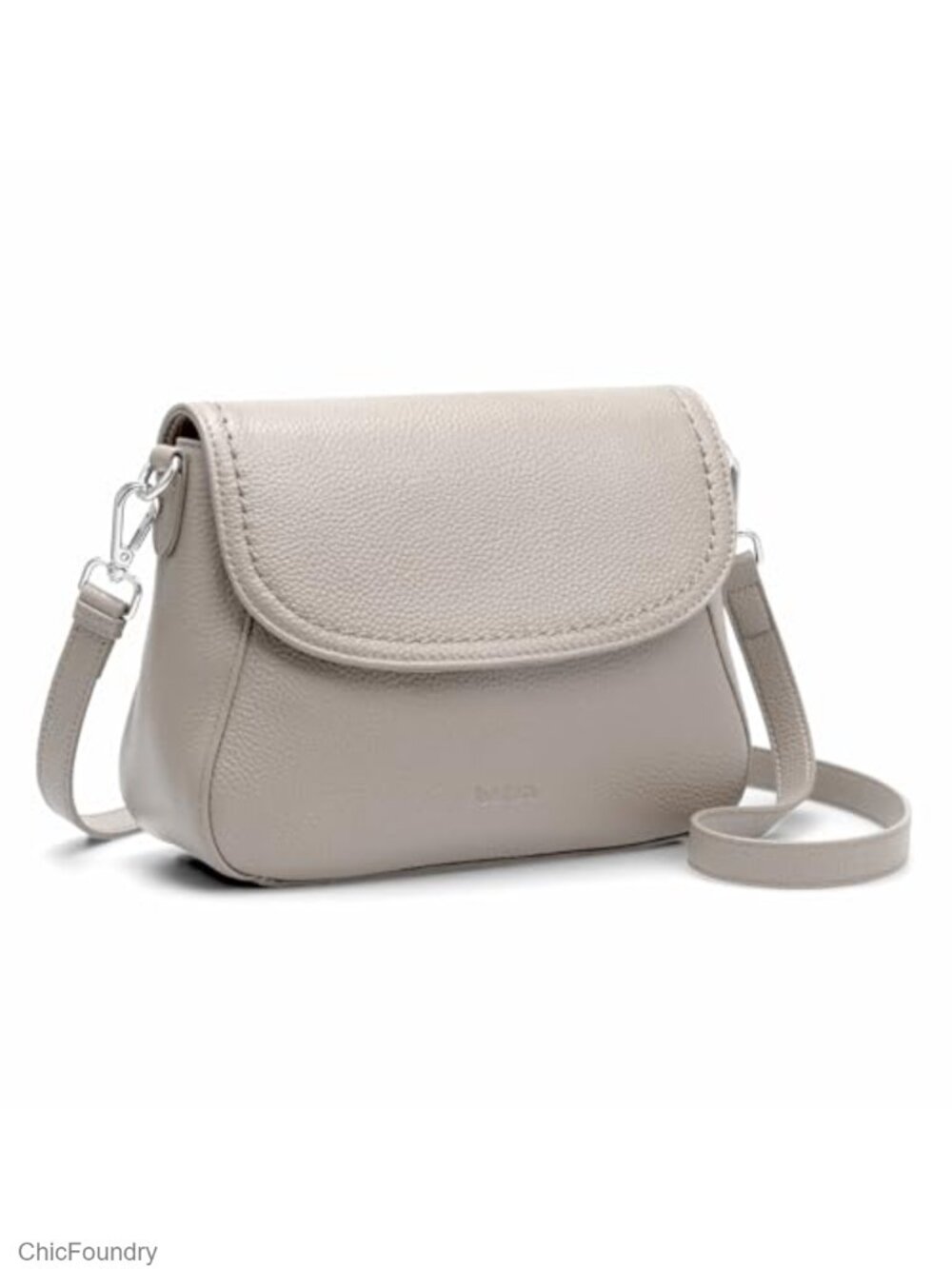 Genuine Leather Saddle Crossbody Bag RFID Blocking Flap Purse Handbag